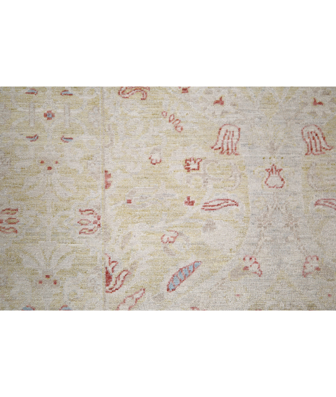 Serenity 3'5'' X 10'6'' Hand-Knotted Wool Rug 3'5'' x 10'6'' (103 X 315) / Ivory / Ivory