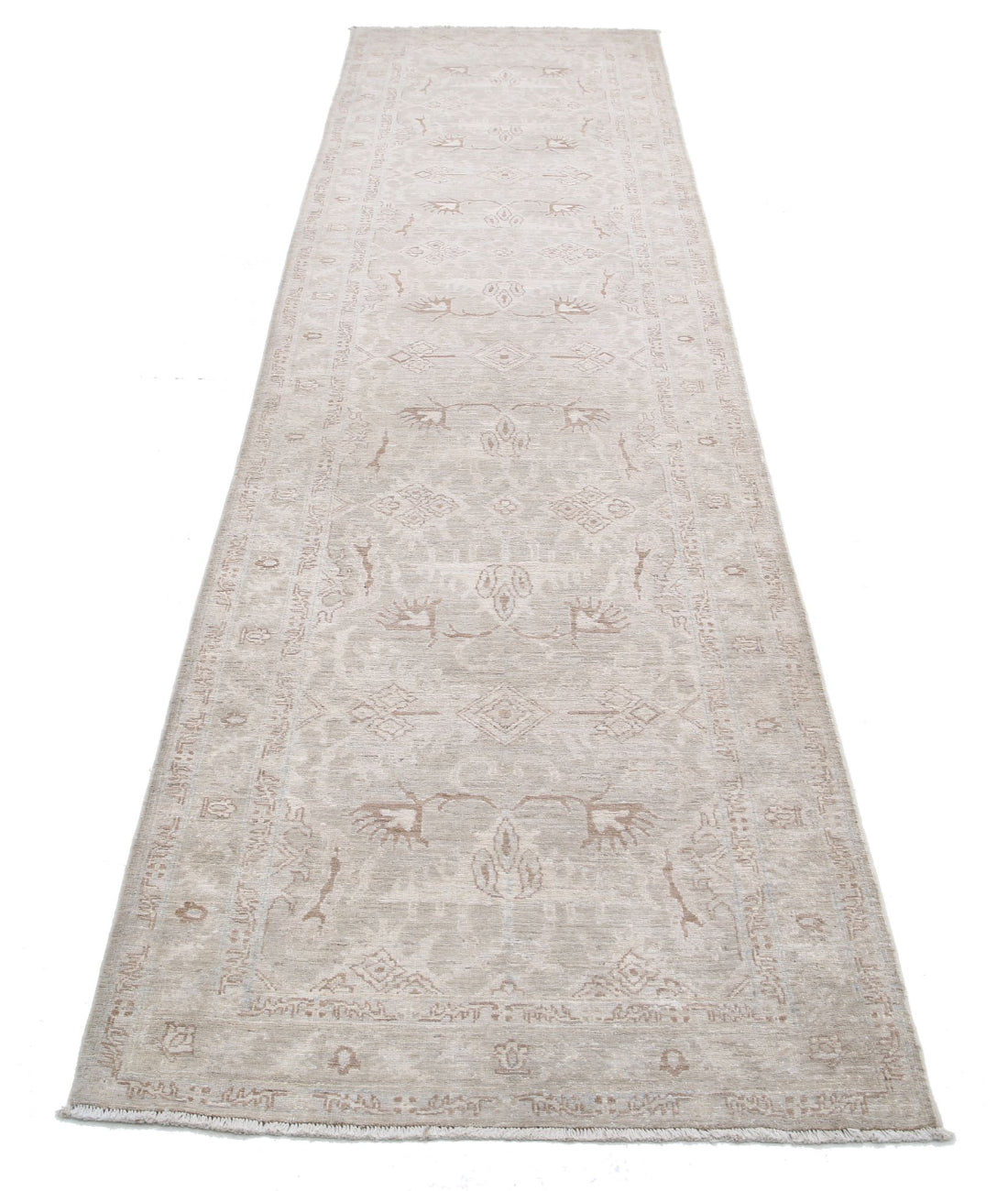 Serenity 2'11'' X 11'5'' Hand-Knotted Wool Rug 2'11'' x 11'5'' (88 X 343) / Brown / Brown