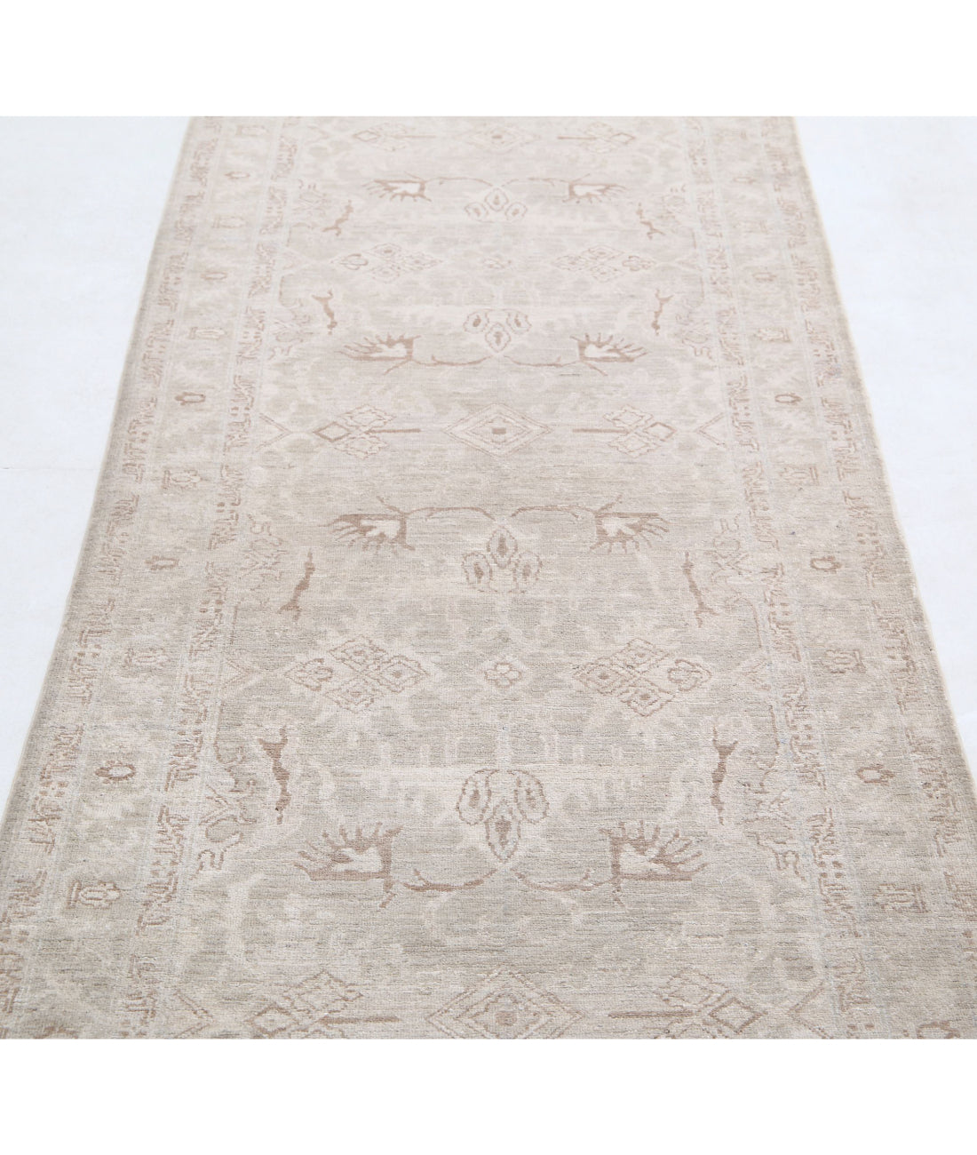 Serenity 2'11'' X 11'5'' Hand-Knotted Wool Rug 2'11'' x 11'5'' (88 X 343) / Brown / Brown