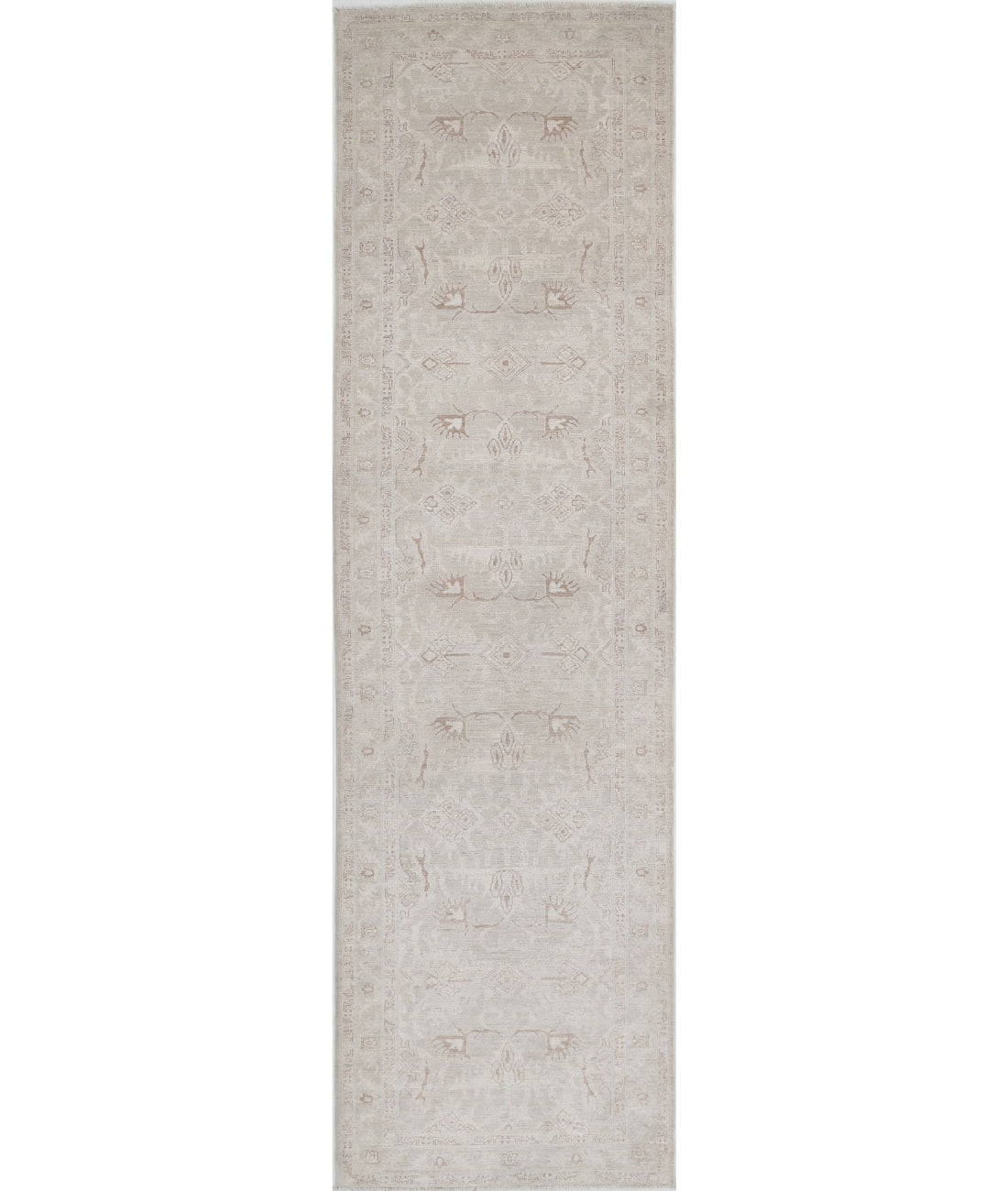 Serenity 2'11'' X 11'5'' Hand-Knotted Wool Rug 2'11'' x 11'5'' (88 X 343) / Brown / Brown