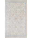 Serenity 6'6'' X 11'0'' Hand-Knotted Wool Rug 6'6'' x 11'0'' (195 X 330) / Ivory / Blue