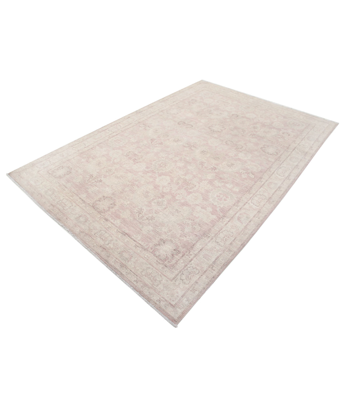 Serenity 6'0'' X 8'10'' Hand-Knotted Wool Rug 6'0'' x 8'10'' (180 X 265) / Brown / Ivory