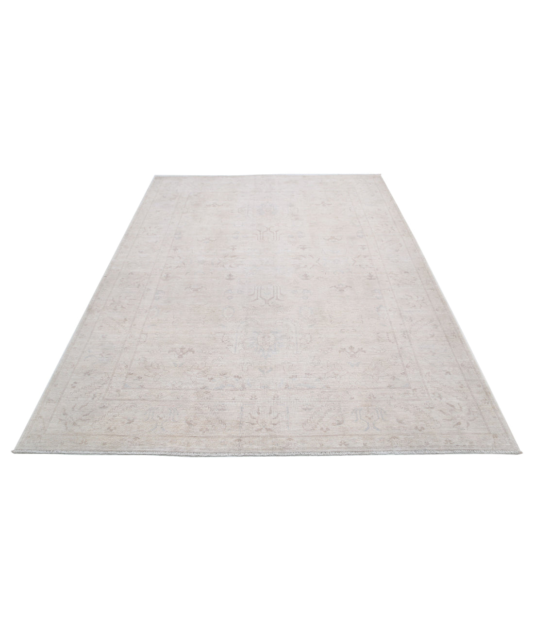 Serenity 6'1'' X 8'4'' Hand-Knotted Wool Rug 6'1'' x 8'4'' (183 X 250) / Ivory / Ivory