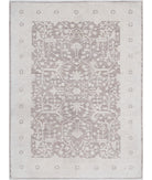 Serenity 6'0'' X 8'2'' Hand-Knotted Wool Rug 6'0'' x 8'2'' (180 X 245) / Brown / Ivory