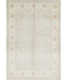 Serenity 6'1'' X 8'10'' Hand-Knotted Wool Rug 6'1'' x 8'10'' (183 X 265) / Blue / Ivory