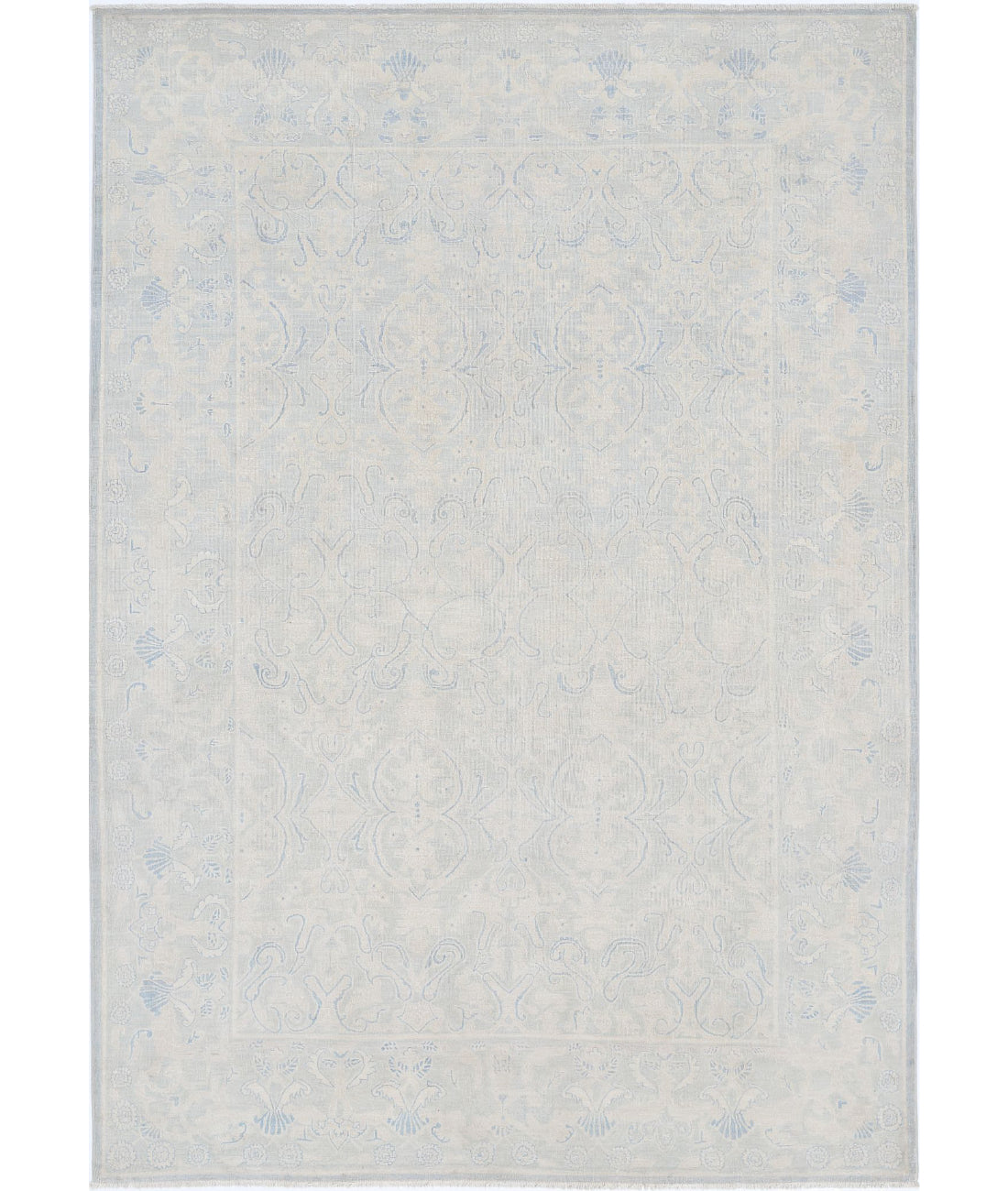 Serenity 5'11'' X 8'7'' Hand-Knotted Wool Rug 5'11'' x 8'7'' (178 X 258) / Blue / Blue