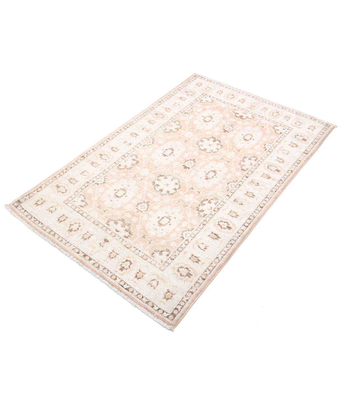 Serenity 3'1'' X 4'9'' Hand-Knotted Wool Rug 3'1'' x 4'9'' (93 X 143) / Brown / Ivory