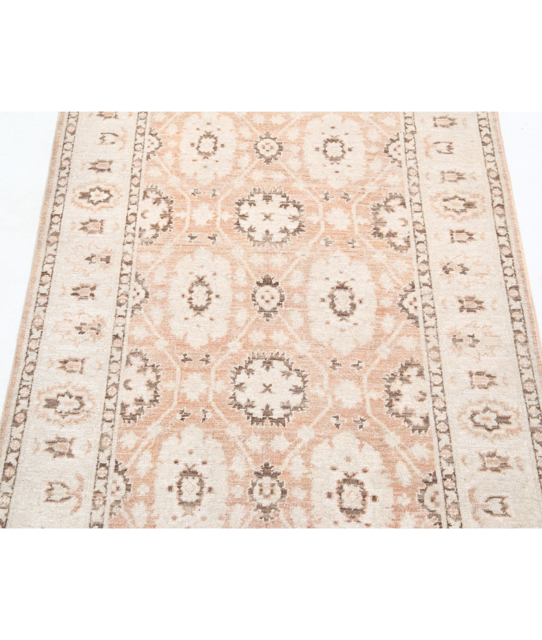 Serenity 3'1'' X 4'9'' Hand-Knotted Wool Rug 3'1'' x 4'9'' (93 X 143) / Brown / Ivory