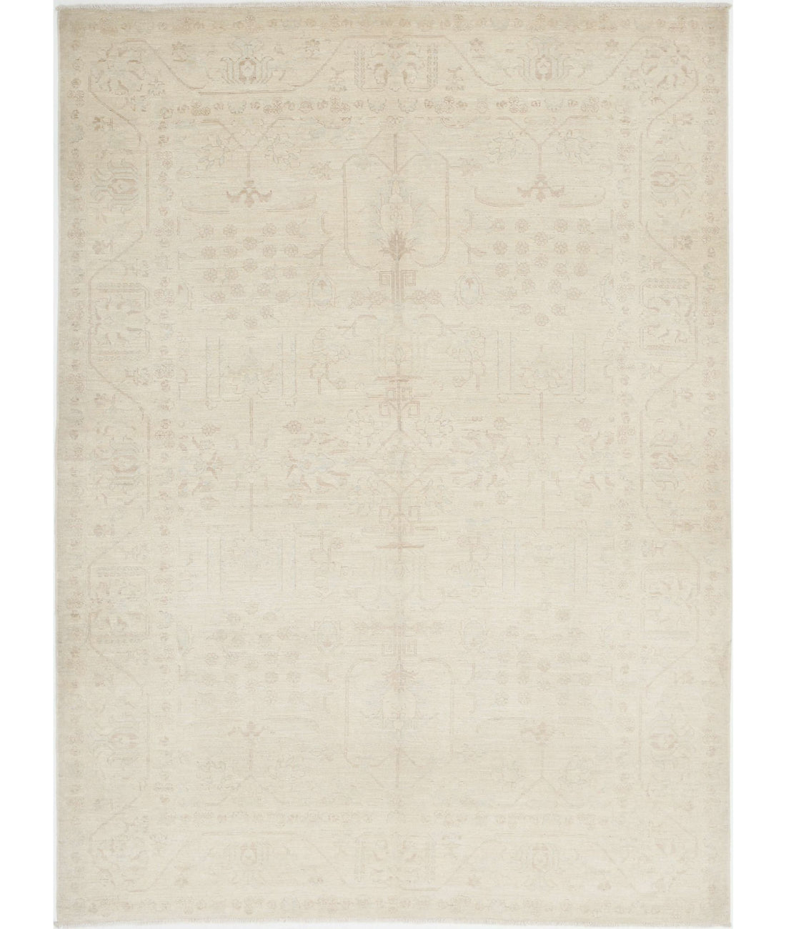 Serenity 6'0'' X 8'2'' Hand-Knotted Wool Rug 6'0'' x 8'2'' (180 X 245) / Ivory / Ivory