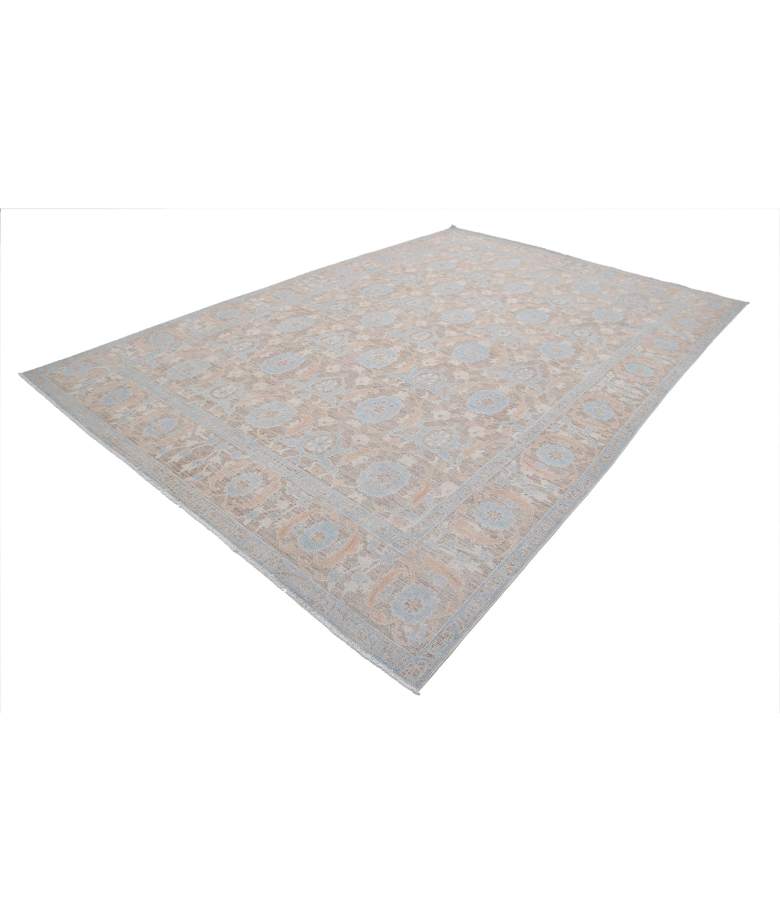 Serenity 8'9'' X 12'9'' Hand-Knotted Wool Rug 8'9'' x 12'9'' (263 X 383) / Brown / Brown