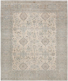 Serenity 8'1'' X 9'8'' Hand-Knotted Wool Rug 8'1'' x 9'8'' (243 X 290) / Ivory / Blue