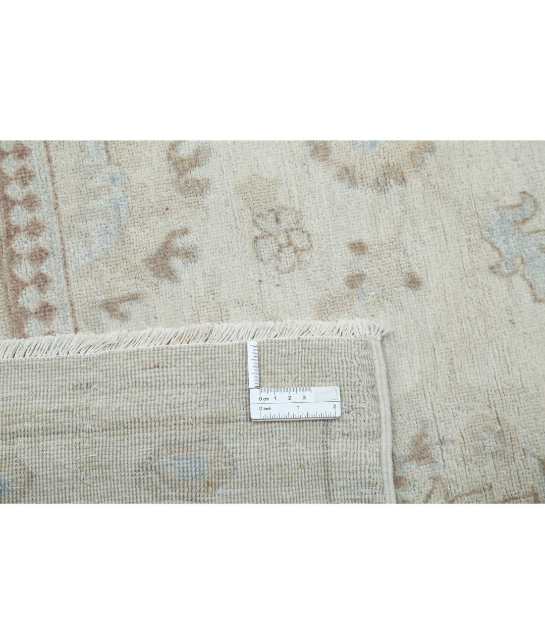 Serenity 11'10'' X 14'10'' Hand-Knotted Wool Rug 11'10'' x 14'10'' (355 X 445) / Ivory / Blue