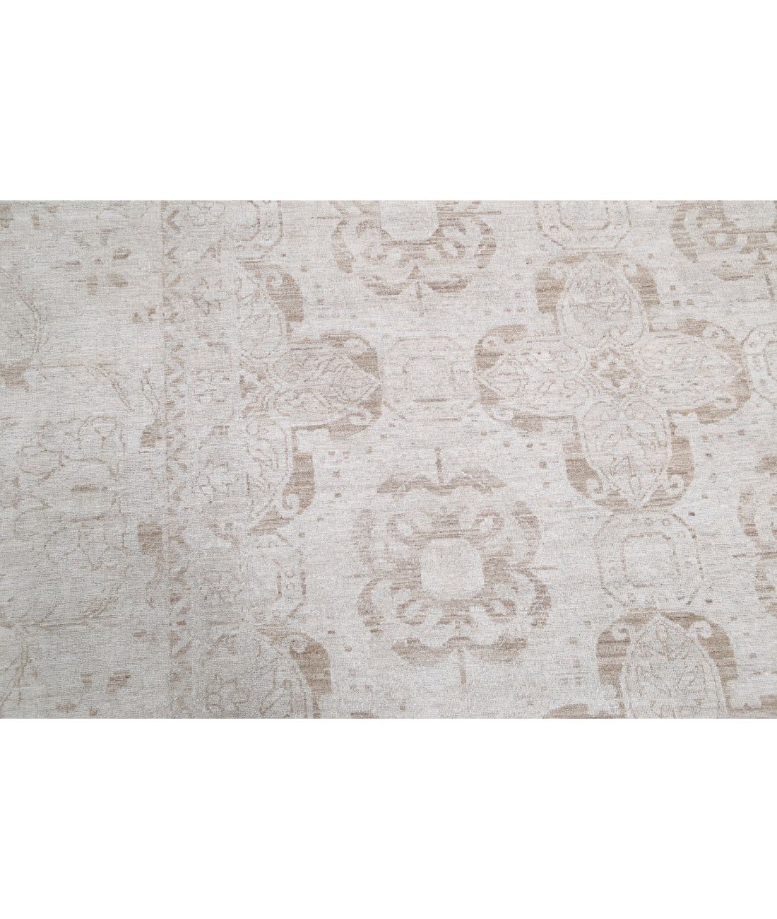 Serenity 12'0'' X 13'11'' Hand-Knotted Wool Rug 12'0'' x 13'11'' (360 X 418) / Taupe / Ivory