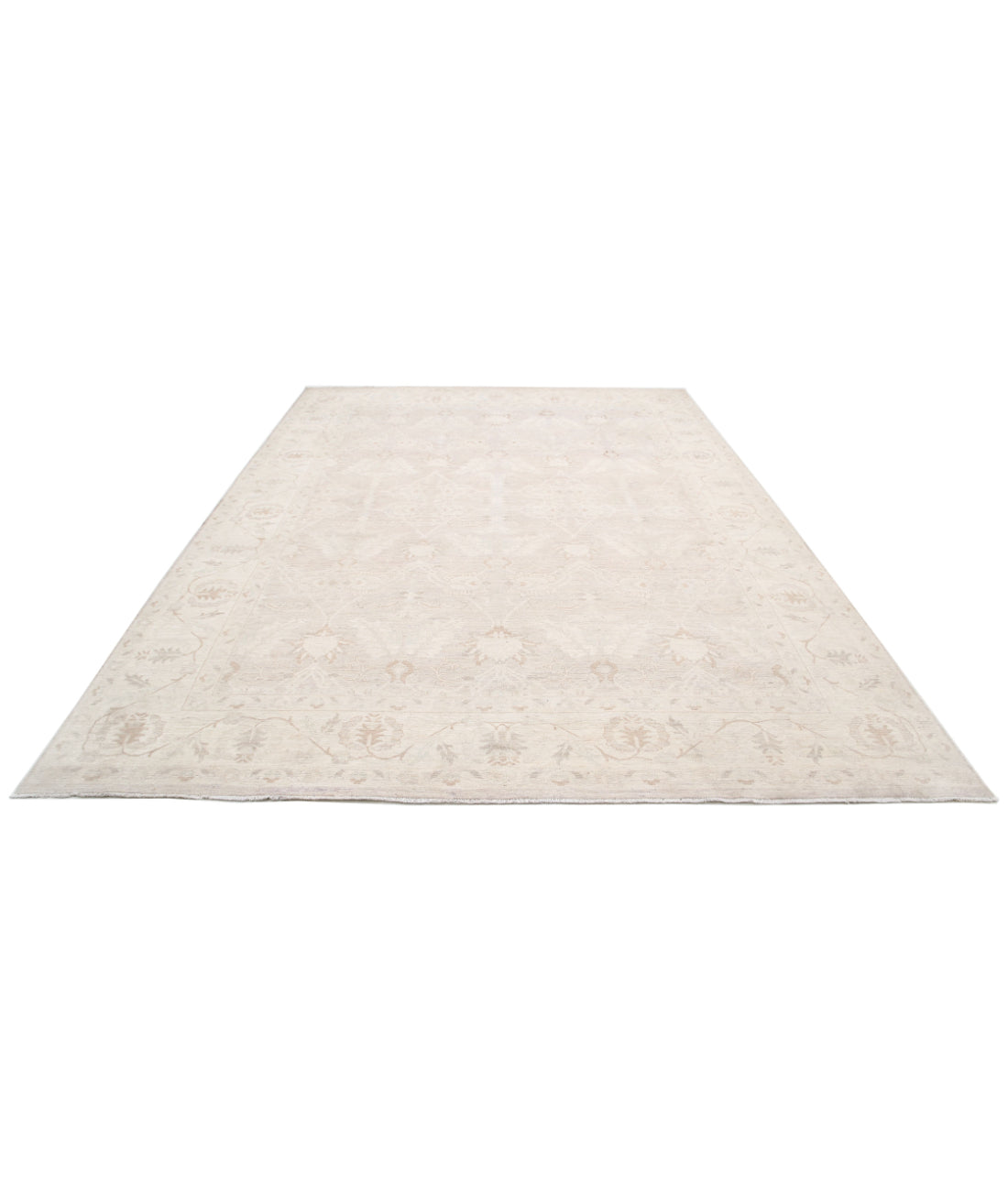 Serenity 8'10'' X 12'1'' Hand-Knotted Wool Rug 8'10'' x 12'1'' (265 X 363) / Grey / Ivory