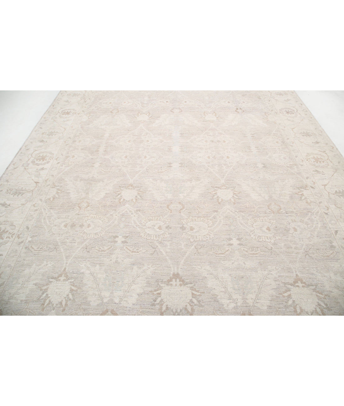 Serenity 8'10'' X 12'1'' Hand-Knotted Wool Rug 8'10'' x 12'1'' (265 X 363) / Grey / Ivory