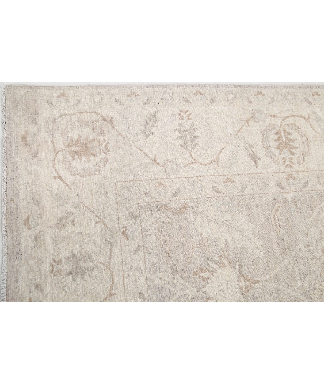 Serenity 8'10'' X 12'1'' Hand-Knotted Wool Rug 8'10'' x 12'1'' (265 X 363) / Grey / Ivory