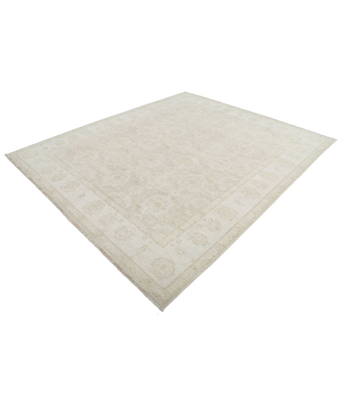 Serenity 8'0'' X 9'6'' Hand-Knotted Wool Rug 8'0'' x 9'6'' (240 X 285) / Tan / Ivory