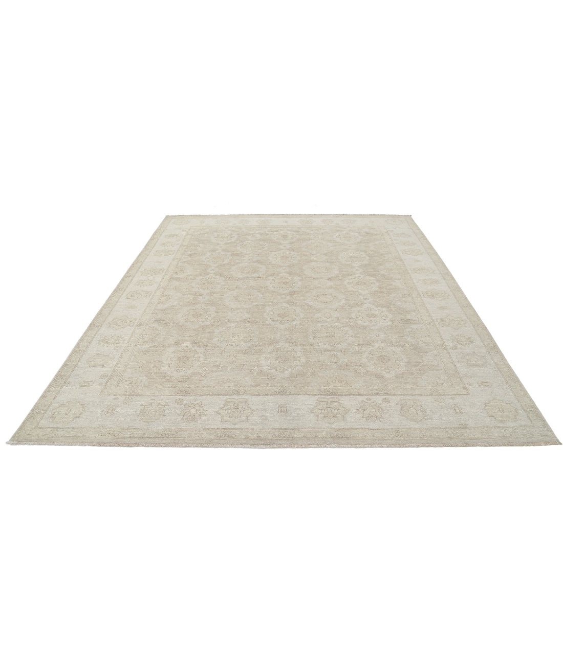 Serenity 8'0'' X 9'6'' Hand-Knotted Wool Rug 8'0'' x 9'6'' (240 X 285) / Tan / Ivory