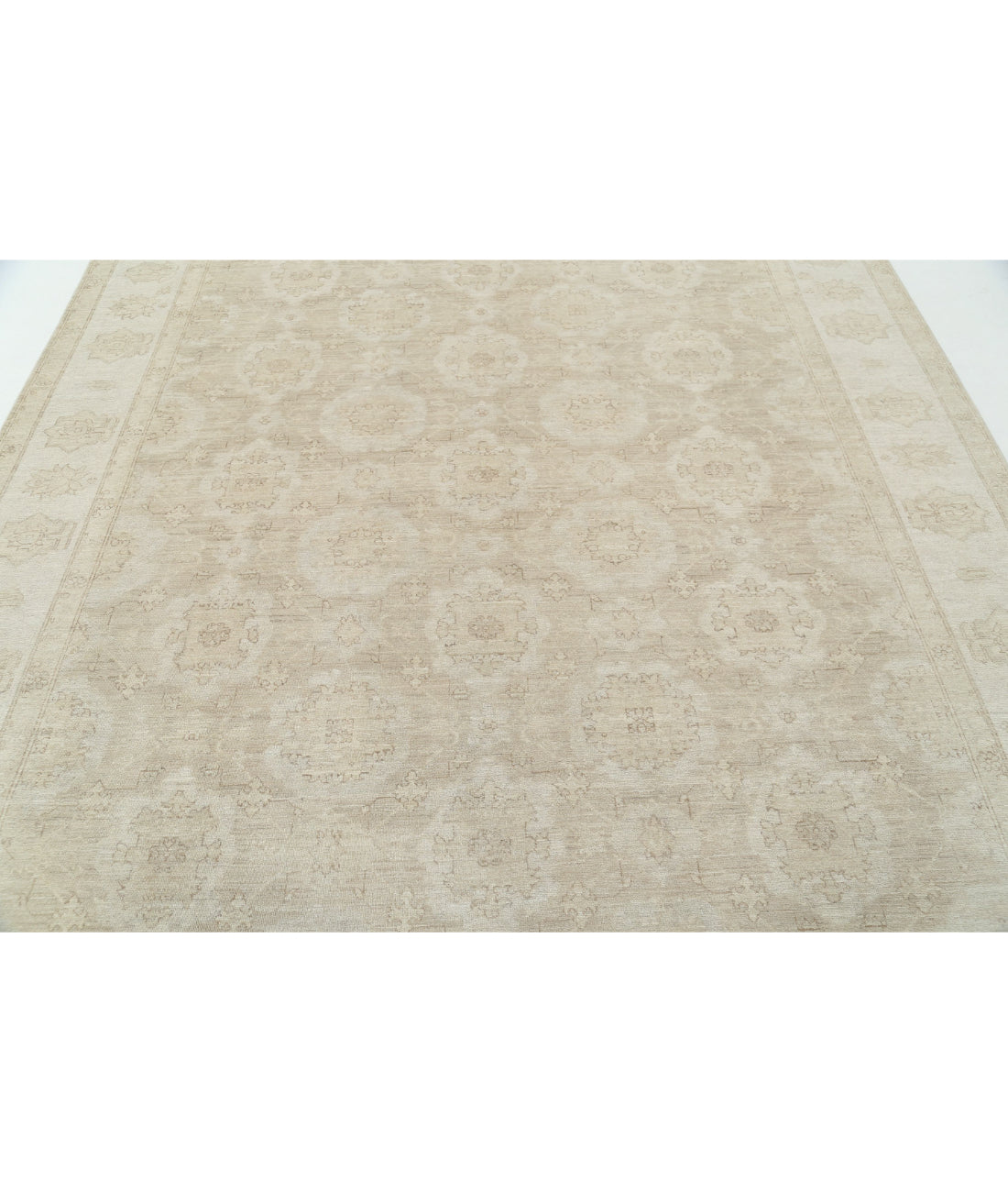 Serenity 8'0'' X 9'6'' Hand-Knotted Wool Rug 8'0'' x 9'6'' (240 X 285) / Tan / Ivory