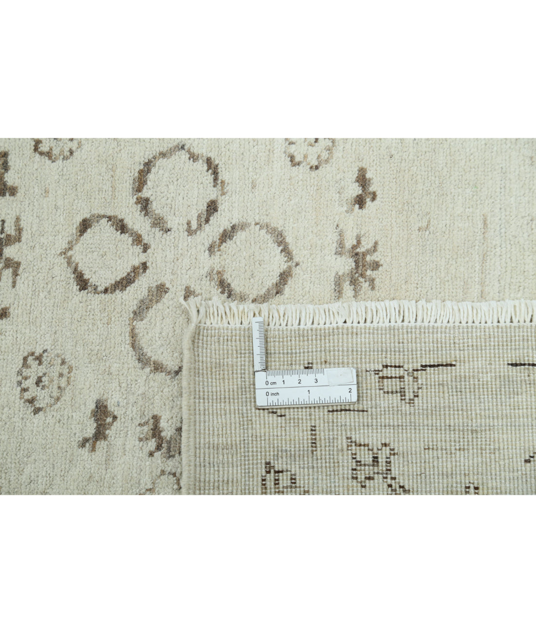 Serenity 6'1'' X 7'7'' Hand-Knotted Wool Rug 6'1'' x 7'7'' (183 X 228) / Ivory / Ivory