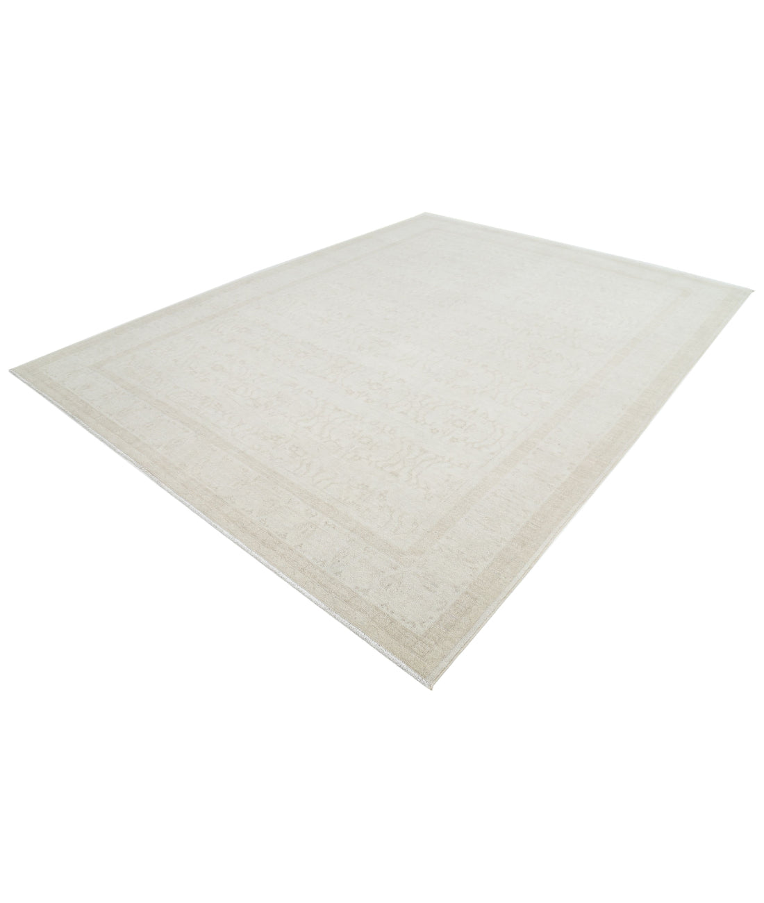 Serenity 8'11'' X 11'9'' Hand-Knotted Wool Rug 8'11'' x 11'9'' (268 X 353) / Ivory / Ivory