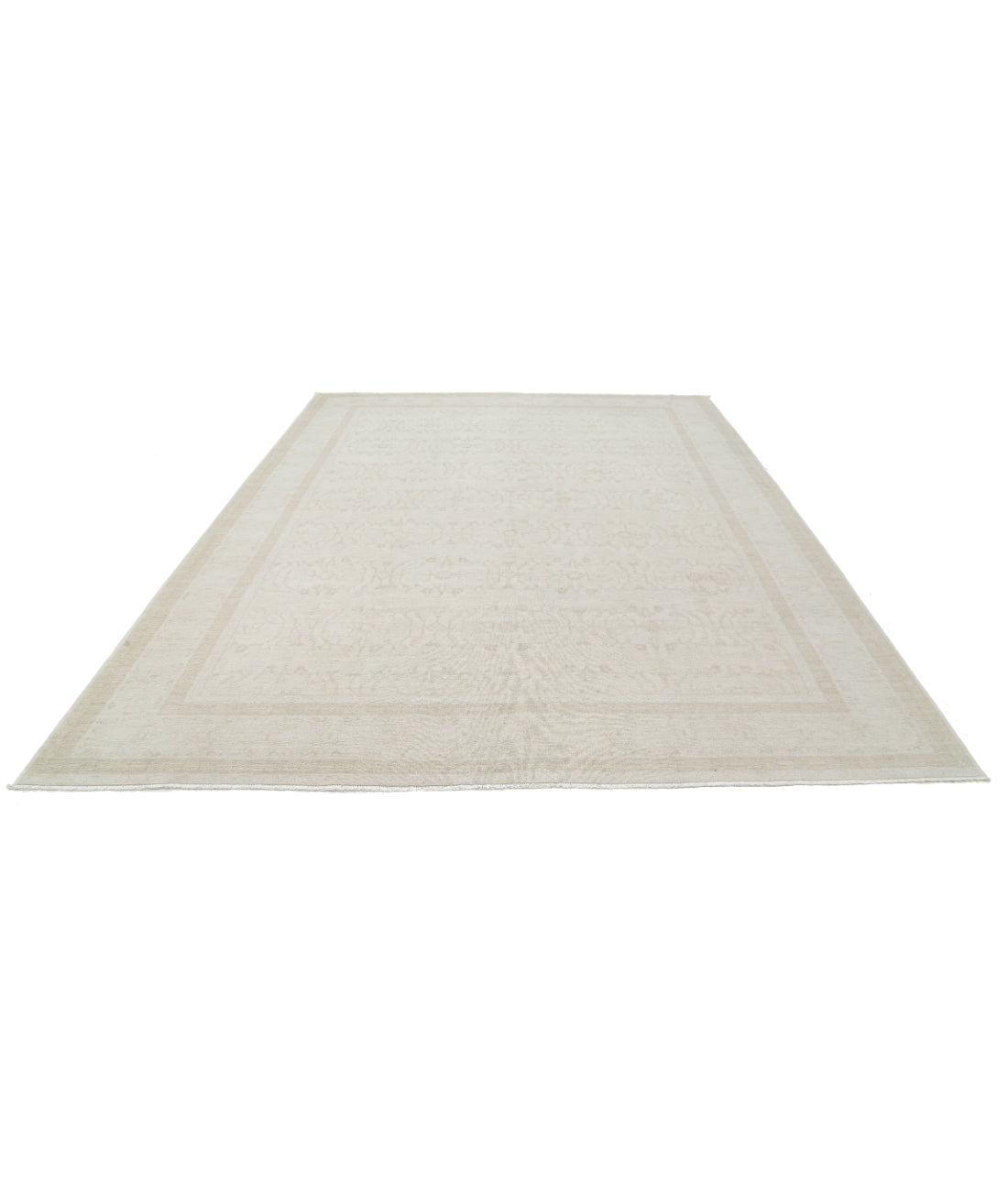 Serenity 8'11'' X 11'9'' Hand-Knotted Wool Rug 8'11'' x 11'9'' (268 X 353) / Ivory / Ivory