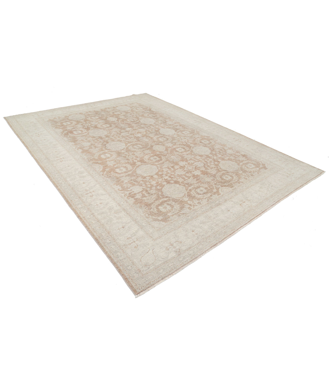 Serenity 8'1'' X 10'11'' Hand-Knotted Wool Rug 8'1'' x 10'11'' (243 X 328) / Taupe / Ivory