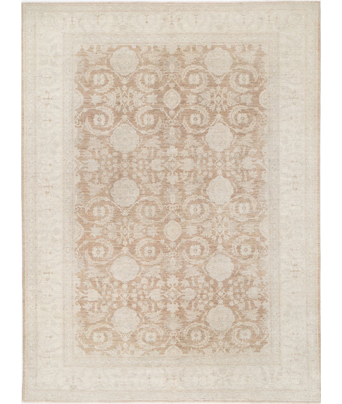 Serenity 8'1'' X 10'11'' Hand-Knotted Wool Rug 8'1'' x 10'11'' (243 X 328) / Taupe / Ivory