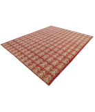 Artemix 8'5'' X 10'9'' Hand-Knotted Wool Rug 8'5'' x 10'9'' (253 X 323) / Red / Ivory