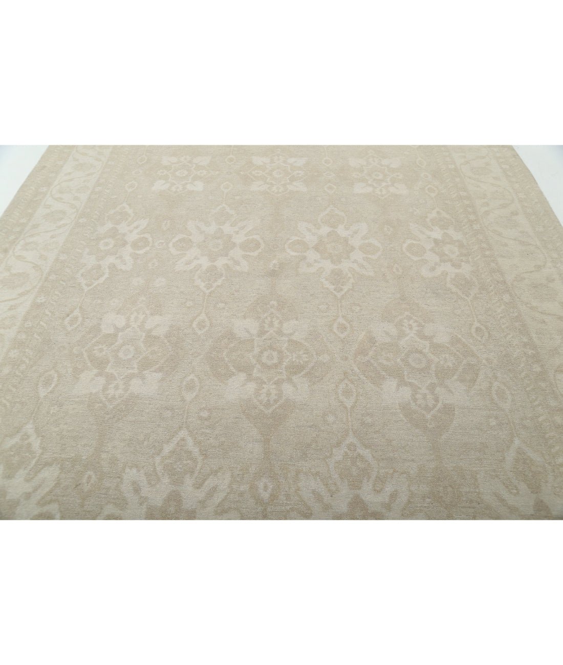 Serenity 8'8'' X 11'4'' Hand-Knotted Wool Rug 8'8'' x 11'4'' (260 X 340) / Silver / Ivory