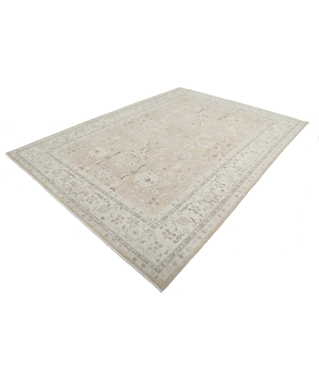 Serenity 8'1'' X 11'2'' Hand-Knotted Wool Rug 8'1'' x 11'2'' (243 X 335) / Taupe / Ivory