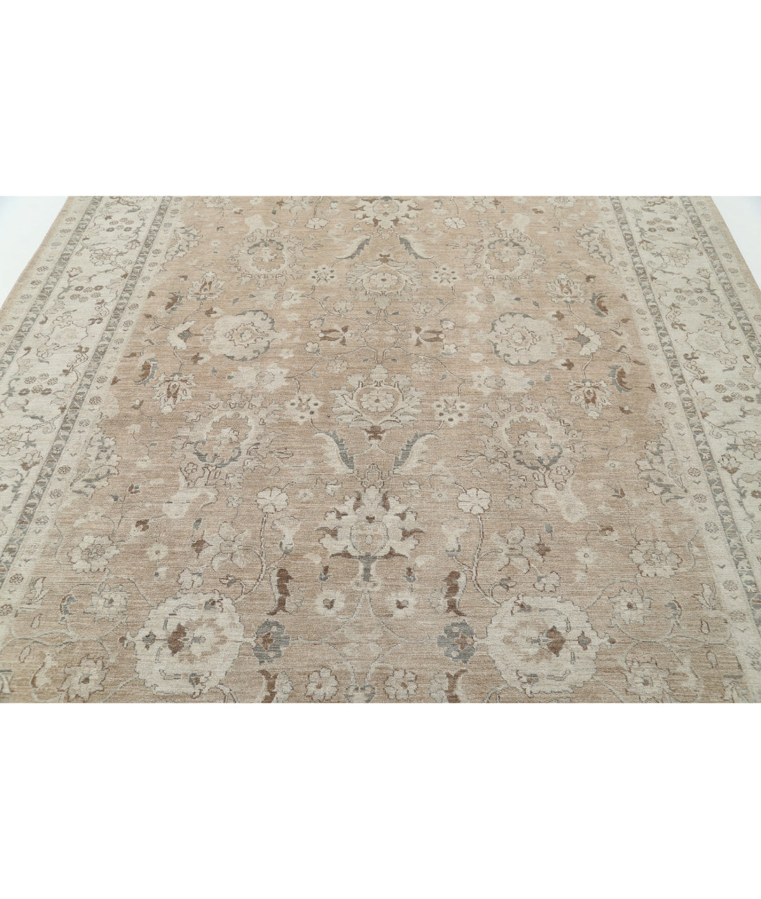 Serenity 8'1'' X 11'2'' Hand-Knotted Wool Rug 8'1'' x 11'2'' (243 X 335) / Taupe / Ivory