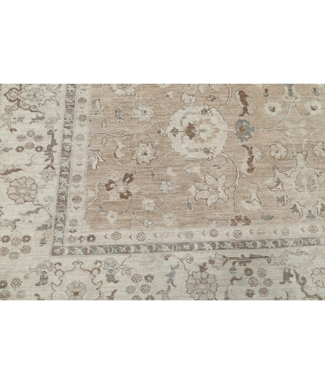 Serenity 8'1'' X 11'2'' Hand-Knotted Wool Rug 8'1'' x 11'2'' (243 X 335) / Taupe / Ivory