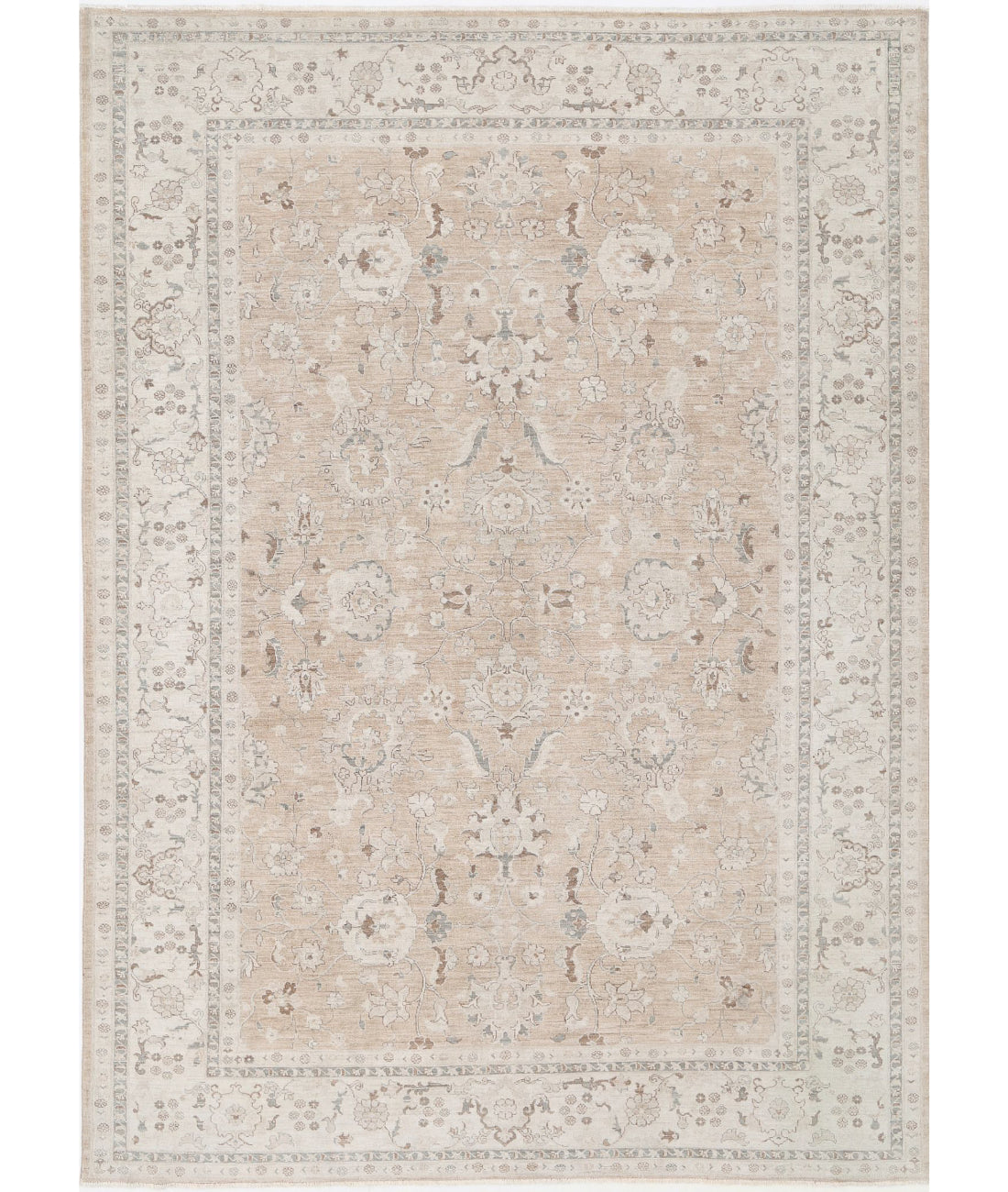 Serenity 8'1'' X 11'2'' Hand-Knotted Wool Rug 8'1'' x 11'2'' (243 X 335) / Taupe / Ivory