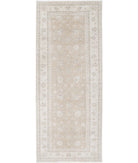 Serenity 4'11'' X 12'2'' Hand-Knotted Wool Rug 4'11'' x 12'2'' (148 X 365) / Taupe / Ivory