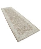 Serenity 4'0'' X 13'4'' Hand-Knotted Wool Rug 4'0'' x 13'4'' (120 X 400) / Brown / Ivory