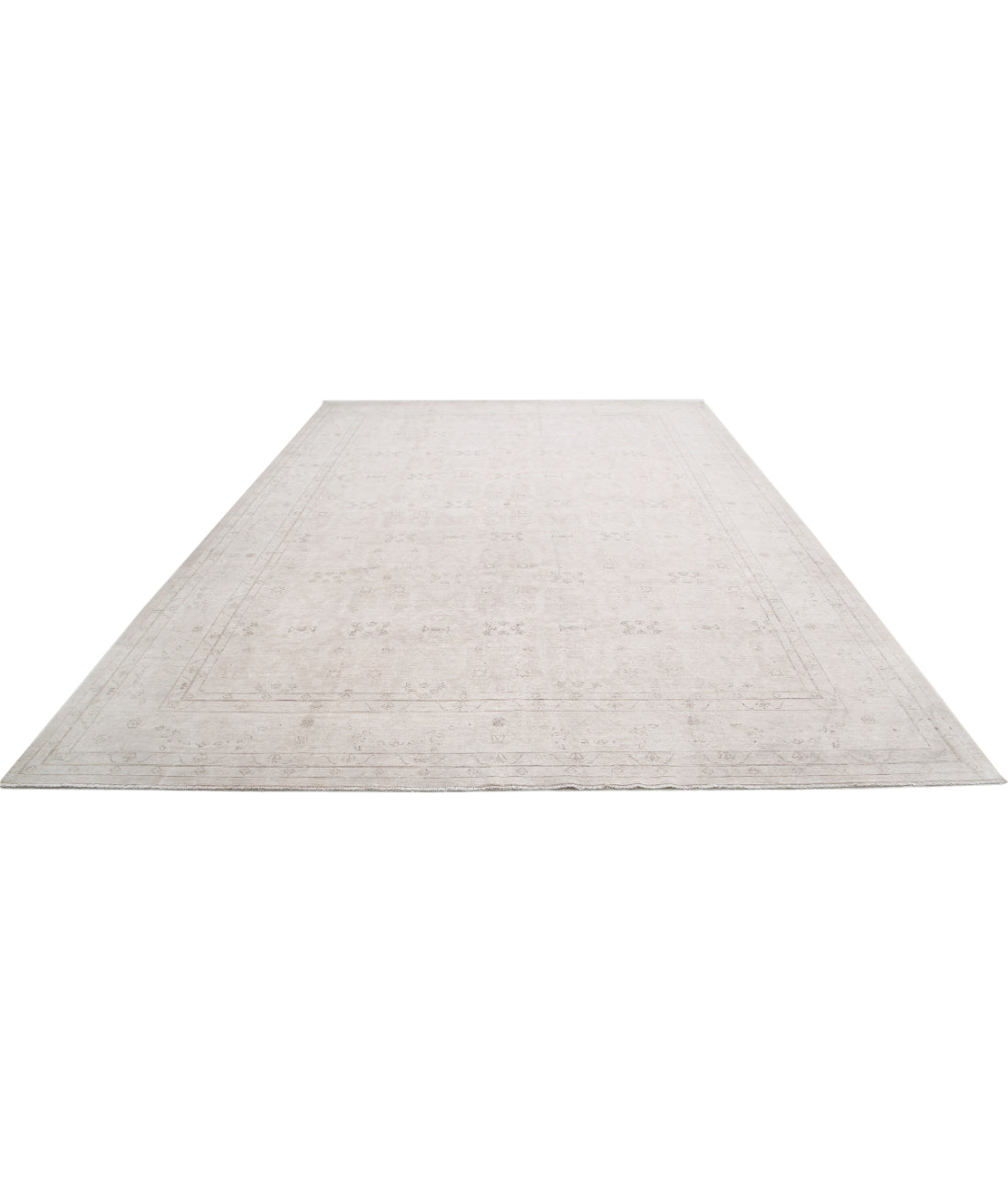 Serenity 9'8'' X 13'9'' Hand-Knotted Wool Rug 9'8'' x 13'9'' (290 X 413) / Ivory / Ivory