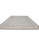 Serenity 13'11'' X 17'11'' Hand-Knotted Wool Rug 13'11'' x 17'11'' (418 X 538) / Blue / Ivory