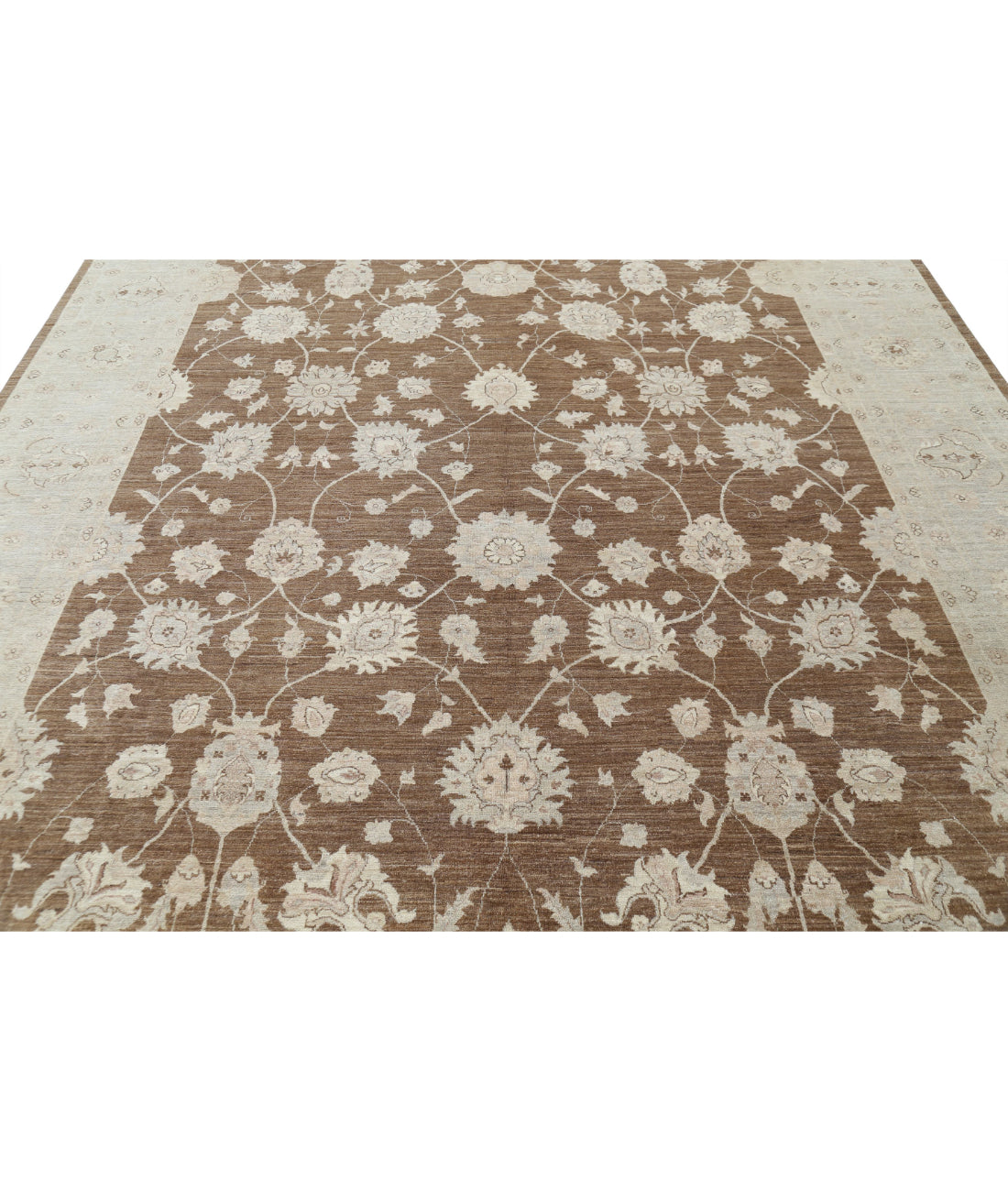 Serenity 8'8'' X 11'9'' Hand-Knotted Wool Rug 8'8'' x 11'9'' (260 X 353) / Brown / Grey