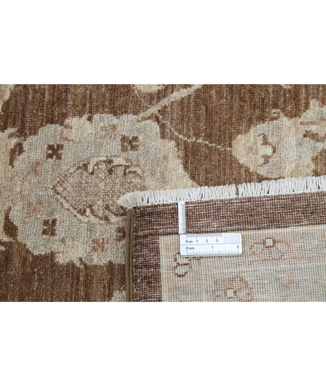 Serenity 8'8'' X 11'9'' Hand-Knotted Wool Rug 8'8'' x 11'9'' (260 X 353) / Brown / Grey