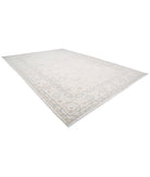 Serenity 12'8'' X 18'5'' Hand-Knotted Wool Rug 12'8'' x 18'5'' (380 X 553) / Ivory / Ivory