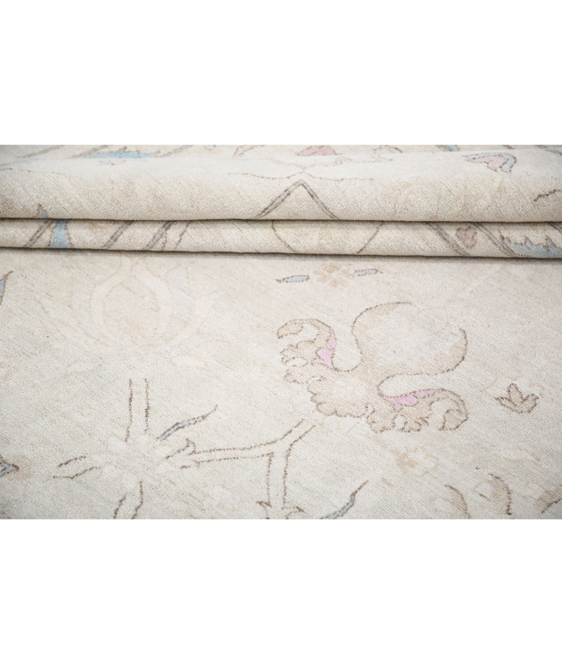 Serenity 12'8'' X 18'5'' Hand-Knotted Wool Rug 12'8'' x 18'5'' (380 X 553) / Ivory / Ivory