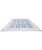 Ziegler 11'9'' X 14'6'' Hand-Knotted Wool-Silk Rug 11'9'' x 14'6'' (353 X 435) / Blue / Ivory