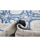 Ziegler 11'9'' X 14'6'' Hand-Knotted Wool-Silk Rug 11'9'' x 14'6'' (353 X 435) / Blue / Ivory