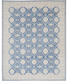 Ziegler 11'9'' X 14'6'' Hand-Knotted Wool-Silk Rug 11'9'' x 14'6'' (353 X 435) / Blue / Ivory