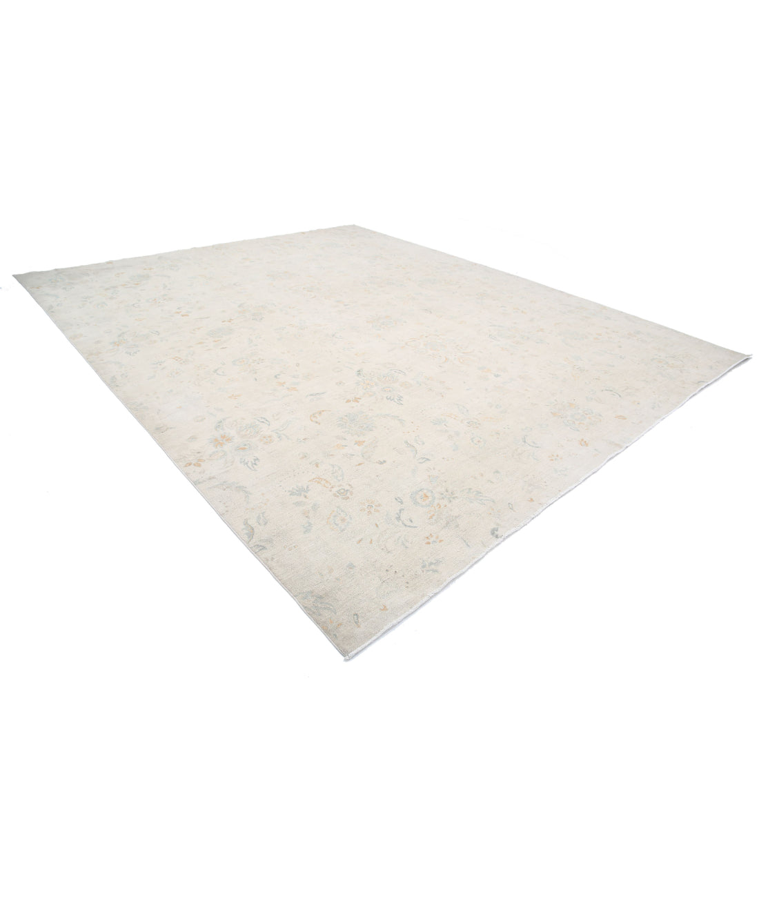 Artemix 11'10'' X 14'5'' Hand-Knotted Wool-Silk Rug 11'10'' x 14'5'' (355 X 433) / Ivory / Grey