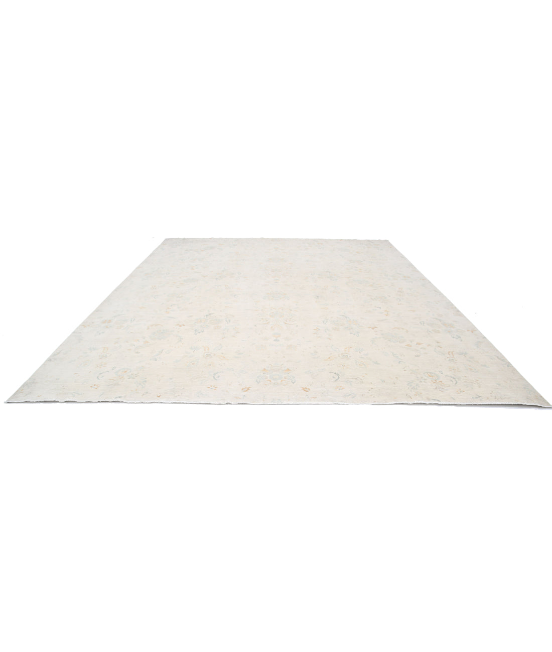 Artemix 11'10'' X 14'5'' Hand-Knotted Wool-Silk Rug 11'10'' x 14'5'' (355 X 433) / Ivory / Grey