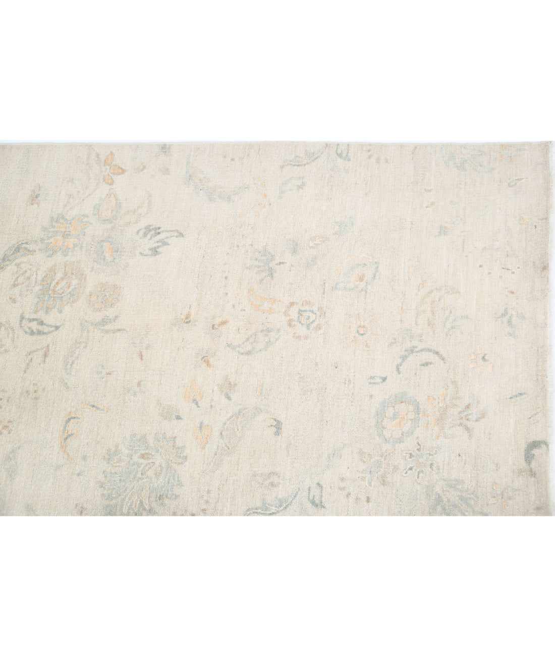 Artemix 11'10'' X 14'5'' Hand-Knotted Wool-Silk Rug 11'10'' x 14'5'' (355 X 433) / Ivory / Grey