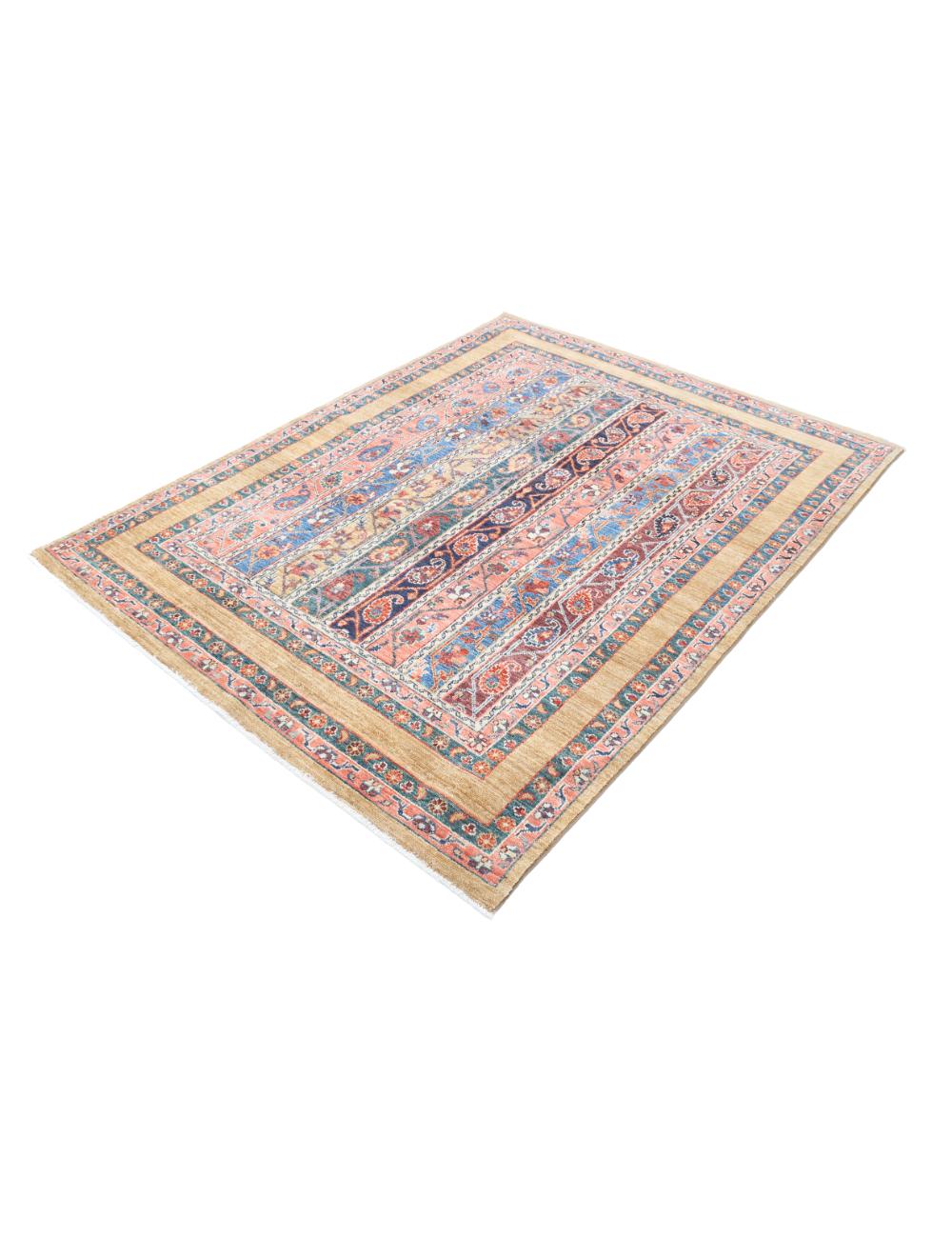 Shaal 4' 11" X 6' 6" Hand-Knotted Wool Rug 4' 11" X 6' 6" (150 X 198) / Multi / Multi