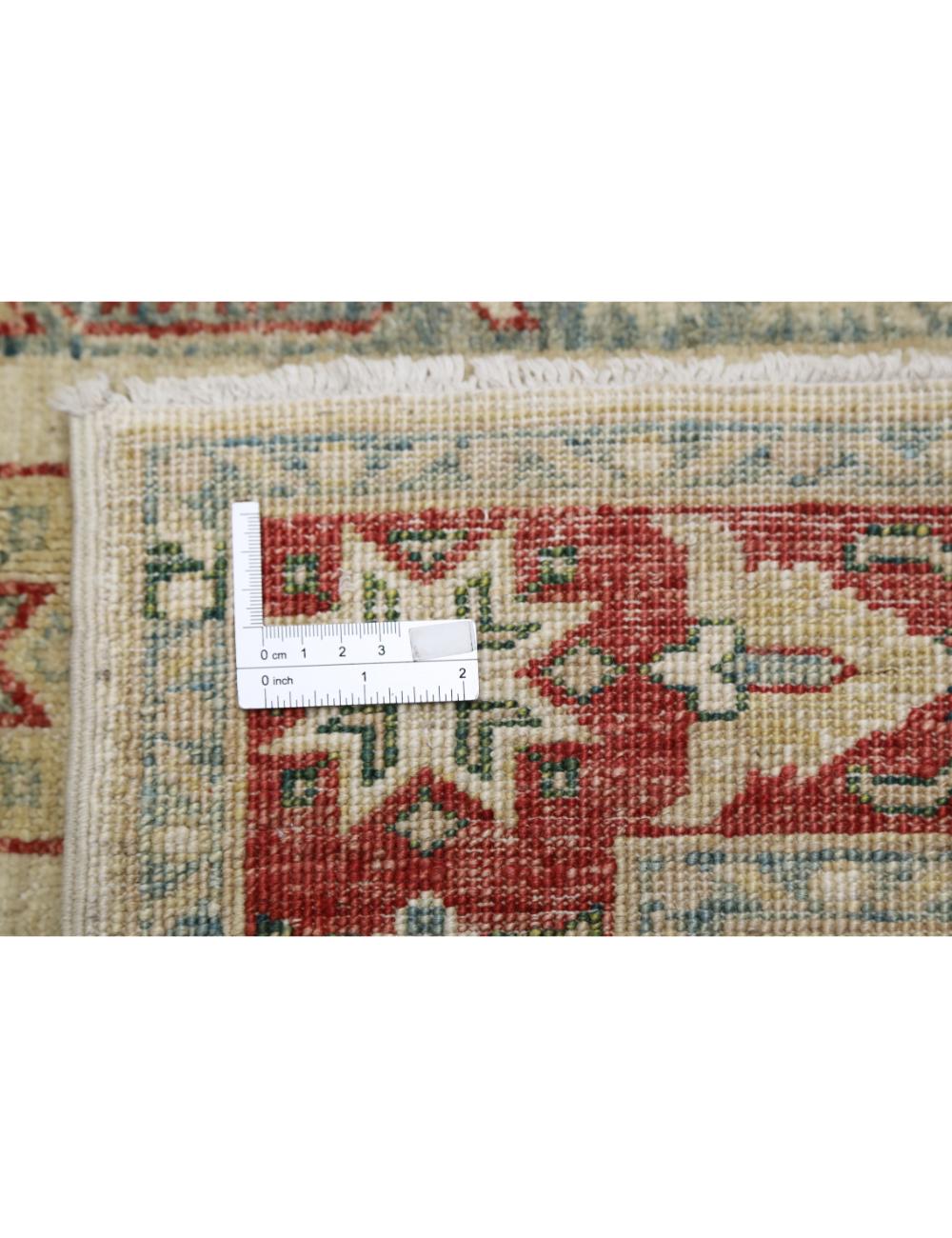 Shaal 4' 2" X 5' 9" Hand-Knotted Wool Rug 4' 2" X 5' 9" (127 X 175) / Ivory / Red